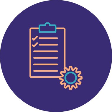 Belge simgesinin vektör illüstrasyonu