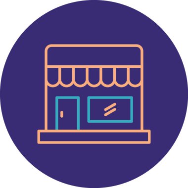 Modern yapı simgesinin vektör illüstrasyonu