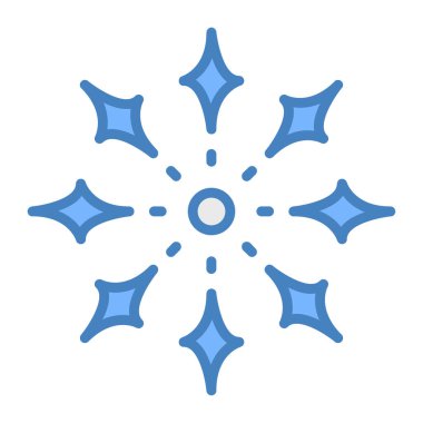 Kar tanesi. Beyaz bir arka planda noel süsü. vektör illüstrasyonu