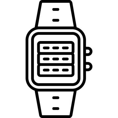 Saat simgesi, anahat stili