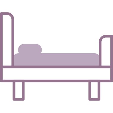 Kanepe ikonu. Düz dizayn. vektör illüstrasyonu.