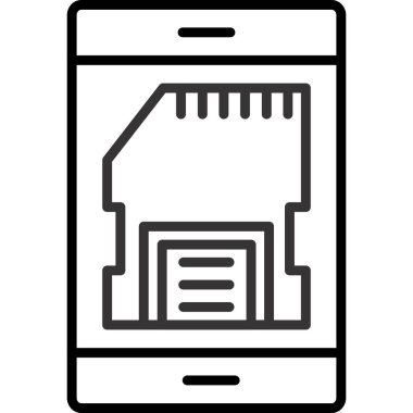 Cep telefonu, akıllı telefon. Web simgesi