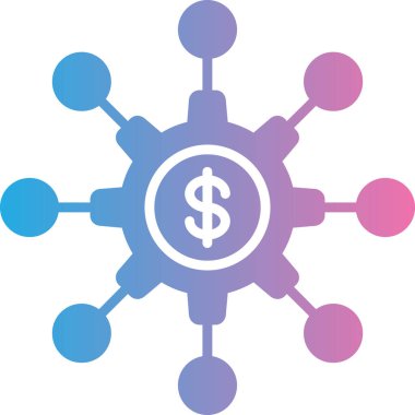 Dolar. Web simgesi basit illüstrasyon