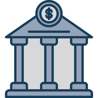 Bankacılık ve finans vektör simgesi