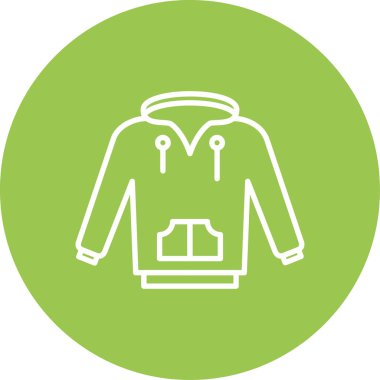 Ceket simgesinin vektör illüstrasyonu