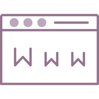 Web sitesi simge. Web tasarım stili