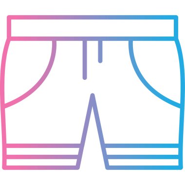 Pantolon. Web simgesi basit illüstrasyon