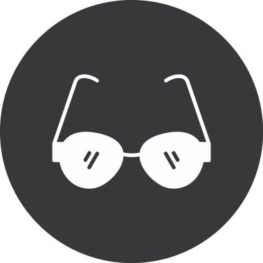 Modern b 'nin vektör illüstrasyonunda gözlük simgesi yok