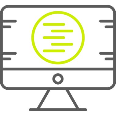 Modern dizüstü bilgisayarın vektör illüstrasyonu