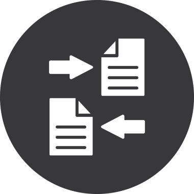 belge simgesi vektör illüstrasyonu