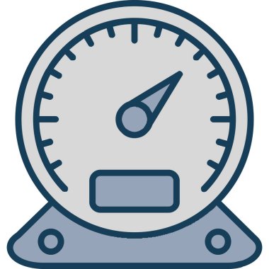 Hız göstergesi. Web simgesi basit illüstrasyon