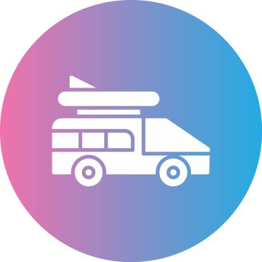 Kamp yapmak. Web simgesi basit illüstrasyon