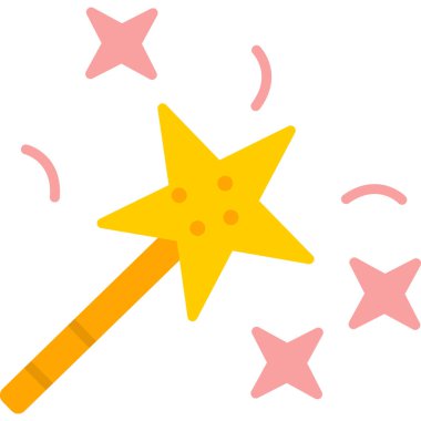 wand simgesi vektör illüstrasyonu