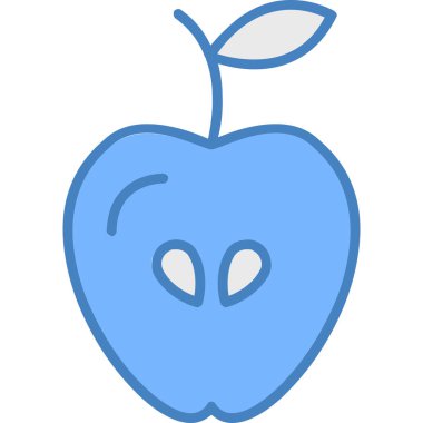 meyve elma ikonu. Web için elma vektör simgelerinin özet çizimi