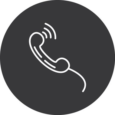 telefon simgesi, vektör illüstrasyonu