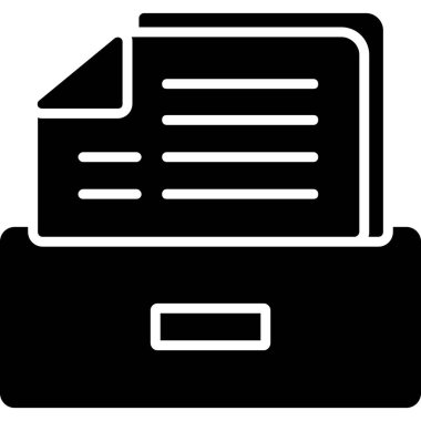 belge simgesi vektör illüstrasyonu