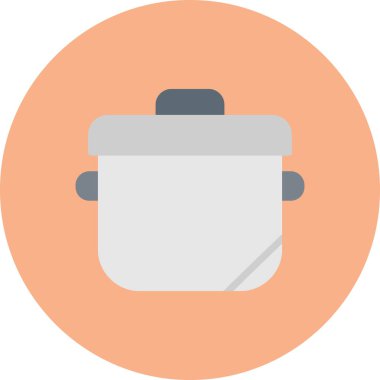 Mutfak ikonunu düz bir şekilde pişirmek