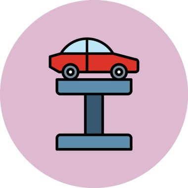 araba simgesi, vektör illüstrasyonu