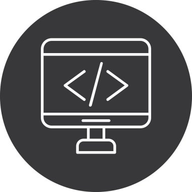 Vektör Bilgisayar Ağı Simgesi