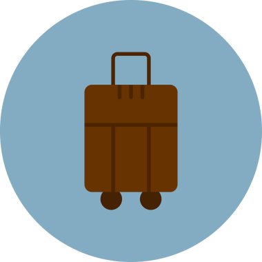 bavul seyahat izole simgesi