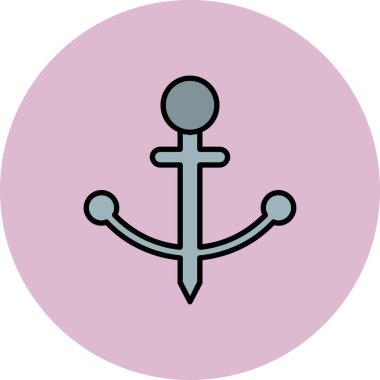 çapa simgesi vektör illüstrasyonu