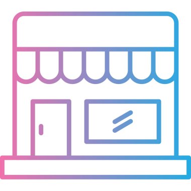 İnternet mağazası. Basit ağ simgesi