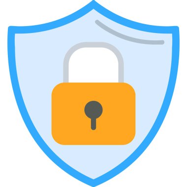 Güvenli kilit vektör simgesi