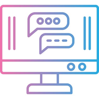 Bilgisayar. Web simgesi basit illüstrasyon