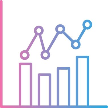 grafik simgesinin vektör illüstrasyonu