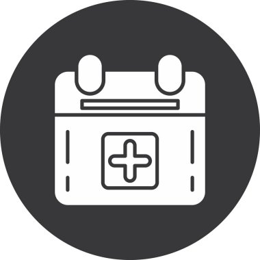 Hastane. Web simgesi basit illüstrasyon