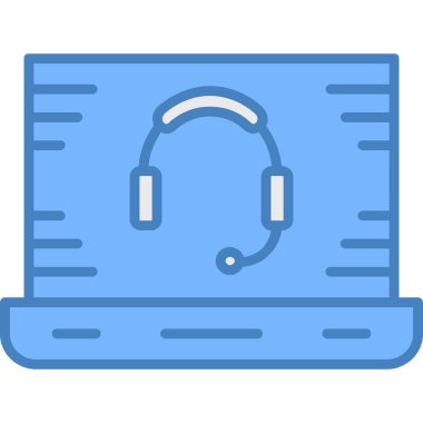 Müzik notası simgesi olan kulaklıklar