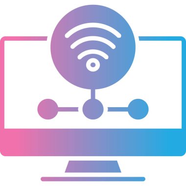 İnternet simgesi, vektör illüstrasyonu