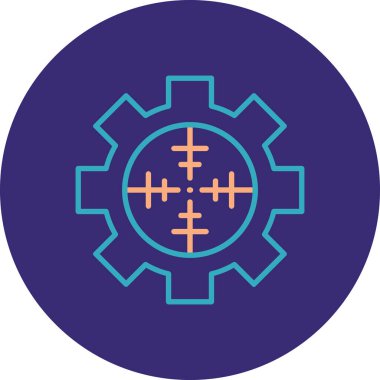 Teçhizat Web simgesi basit illüstrasyon