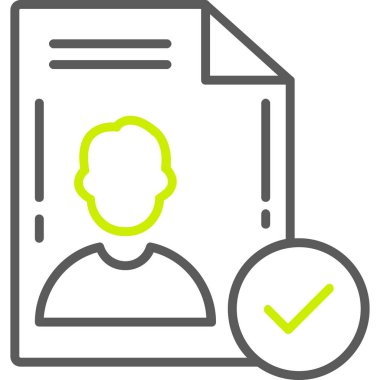 Bir insan simgesinin vektör illüstrasyonu