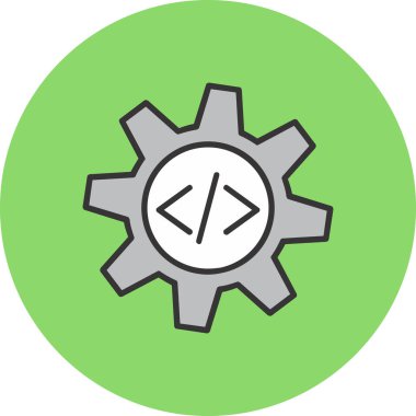 vektör glifini düz simge olarak ayarla