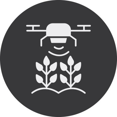 Drone simgesinin vektör illüstrasyonu