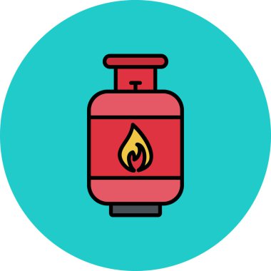 Gaz sobası vektör çizim