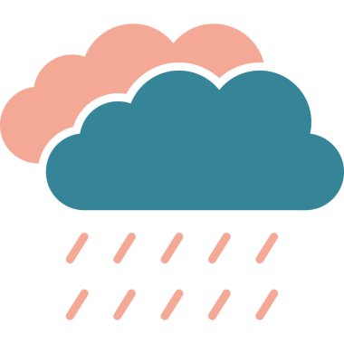 Bulut. Web simgesi basit illüstrasyon