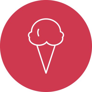 dondurma simgesi, vektör illüstrasyonu