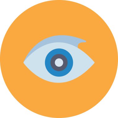 Göz simgesi vektör illüstrasyonu