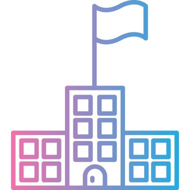 bayrak ikonu vektör illüstrasyonu