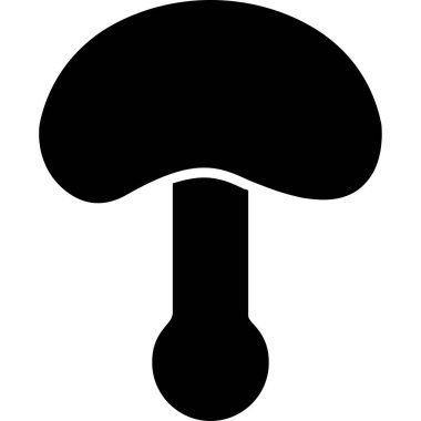 mantar vektörü düz simgesi