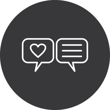 konuşma kabarcığı vektör çizimi