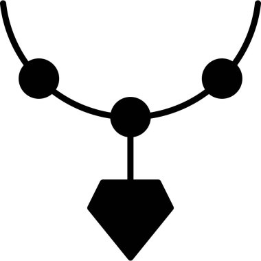 kolye aksesuar kolye simgesi ana hatlarıyla