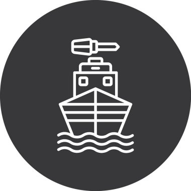 modada izole edilmiş arka planda tekne simgesi