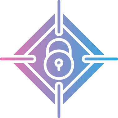 Bir kilidin vektör illüstrasyonuName