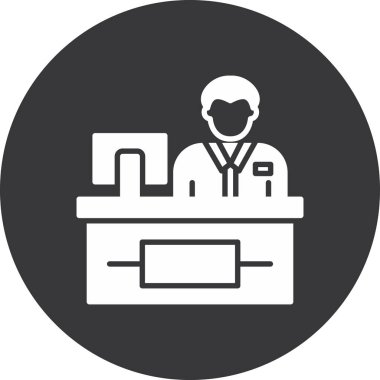 Bir doktorun vektör illüstrasyonu