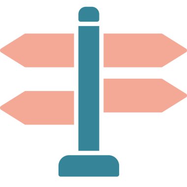 Yön. Web simgesi basit illüstrasyon