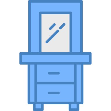 Kabine web simgesi basit illüstrasyon