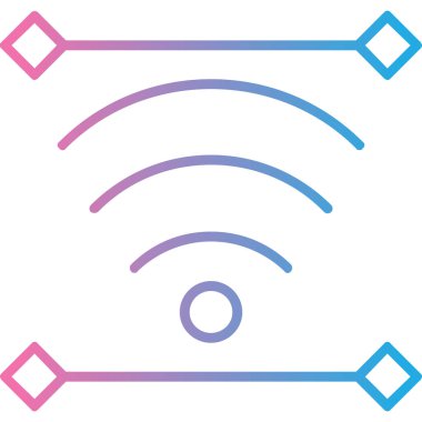 wifi simgesi, basit vektör illüstrasyonu